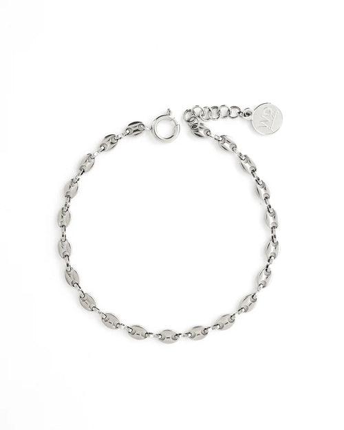 Caffe in Anklet Silver - Corail Blanc