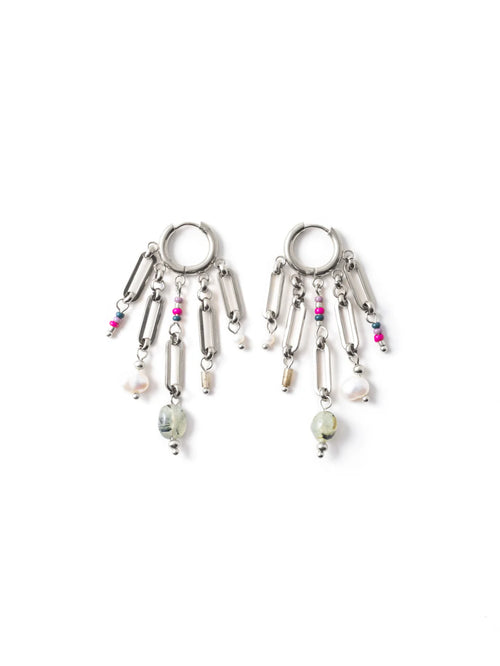 Canopia Earring in Silver - Corail Blanc