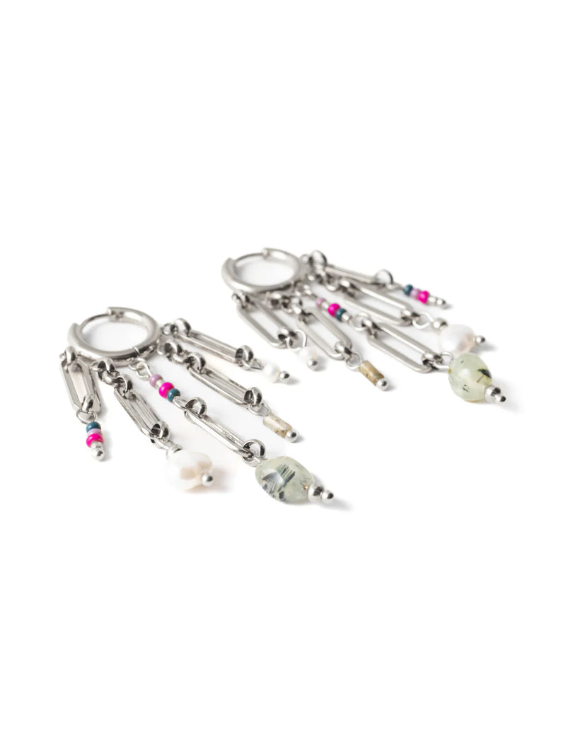 Canopia Earring in Silver - Corail Blanc