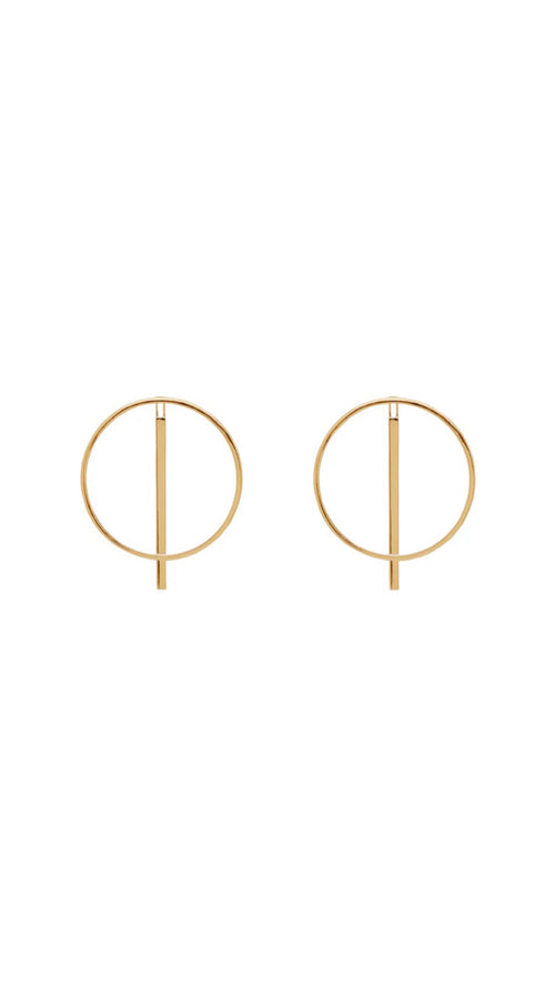 Cleopatra Earrings in Gold - Corail Blanc