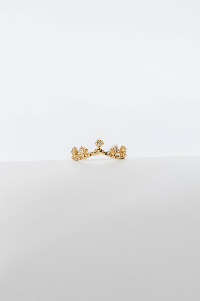 Juliette IV Diamond Ring - Corail Blanc