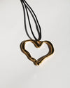 Bonnie Heart Choker in Gold - Corail Blanc