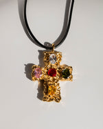 Eras Necklace in Jewel Tones - Corail Blanc