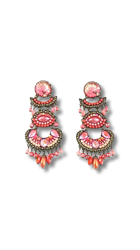 Orange passion Earrings - Corail Blanc