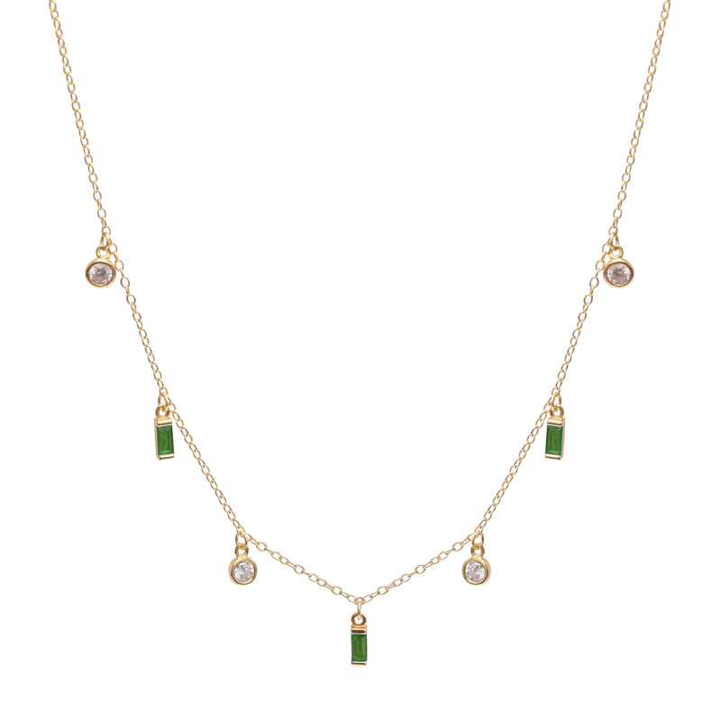 Lola Emerald Necklace - Corail Blanc