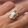 Opal & Topaz Baguette Fire Ring - Corail Blanc