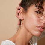 Noria Spinel Earrings - Corail Blanc