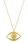 Ojo Necklace in Gold - Corail Blanc