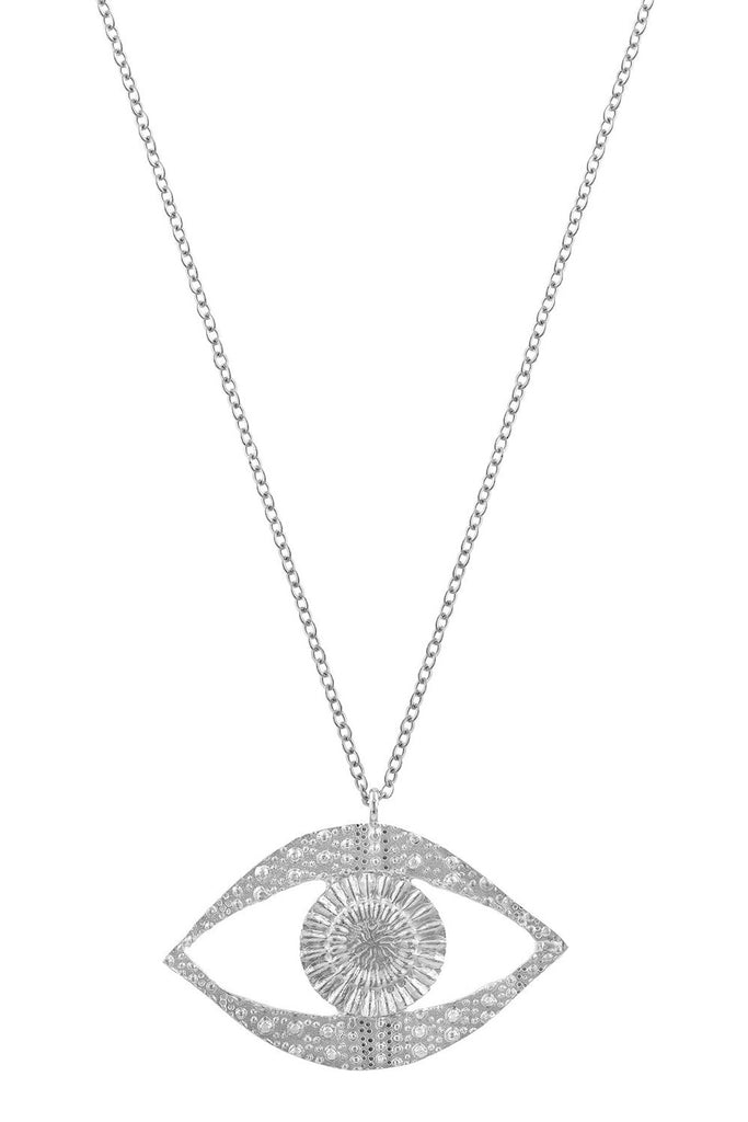 Ojo Small Necklace Silver - Corail Blanc