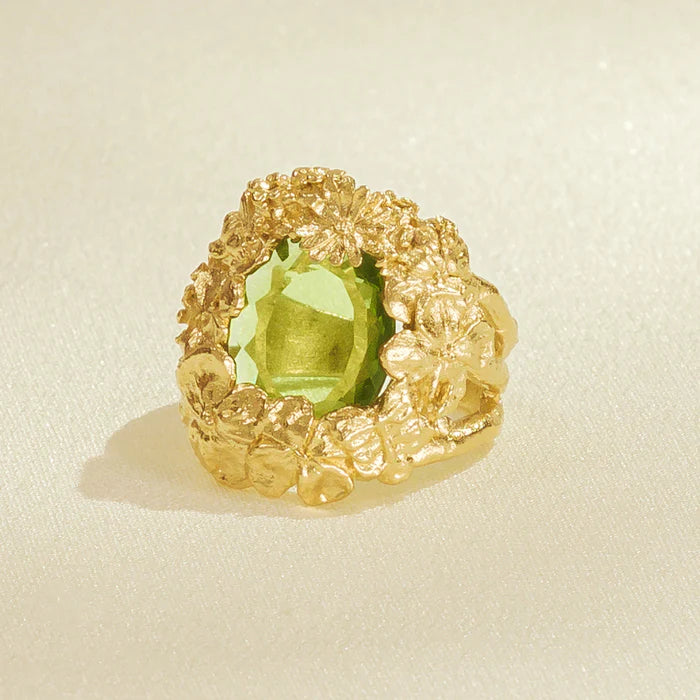 Hespé Green Ring - Corail Blanc