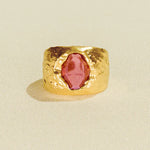 Carmen Rosewood Ring - Corail Blanc