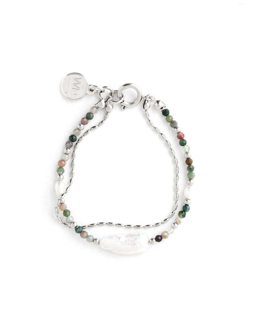 Giardino Bracelet in Silver - Corail Blanc