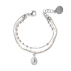 Colette Bracelet in Silver - Corail Blanc